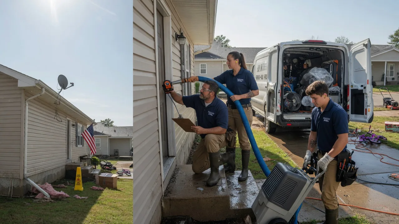 Ceiling Water Damage Restoration in Markleville, IN near me